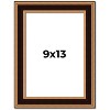 PosterPalooza | Photo Size Weathered Gold Picture Frame - UV Acrylic, Foam Board Backing, Hanging Hardware - 2 of 4