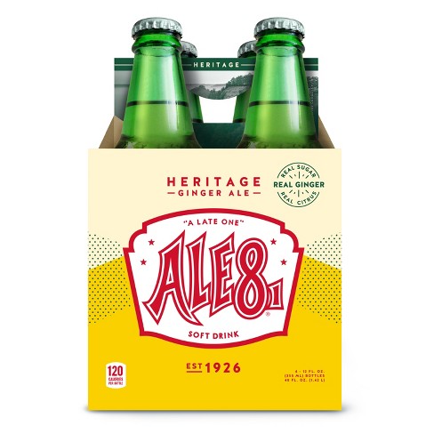 Ale 8 One Heritage Ginger Ale 6pk 12 Fl Oz Glass Bottles Target