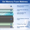 Vipbear Bamboo Firm/Extra Firm Mattress for Pressure Relief 10/12 Inch Cooling Green Tea Gel Memory Foam Mattress with Ice Silk Cover - 3 of 4