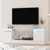 GustoWave Modern TV Stand, Entertainment Center with LED Lights for up to 75 Inch TV - 3 of 4