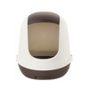 Richell PAW TRAX Dome Hooded Litter Box - Brown - 4 of 4