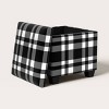 Plaid Storage Ottoman Black/White - Woolrich x Target - 3 of 4