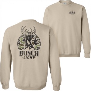 Mens Busch Light Hunting Deer Camo Sweatshirt - 1 of 4