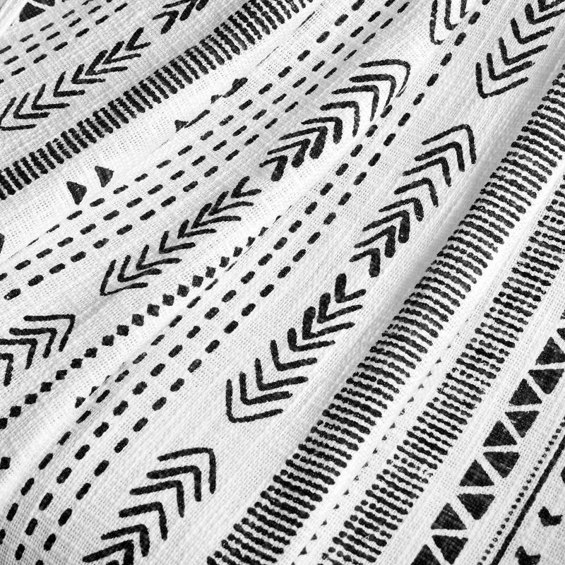 50"x60" Hygge Striped Cotton Slub Tassel Fringe Throw Blanket - Lush Décor, 4 of 9