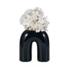 Sagebrook Home Ceramic Vase - Arched Horseshoe Shaped Decorative Table Vase - 2 of 4
