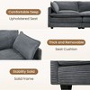 HYLEORY Corduroy Modular Sectional Sofa Couch Accessories - 4 of 4