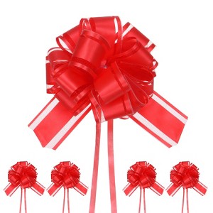 Unique Bargains Plastic Durable Glossy Waterproof Ribbon Large Pull Bow 10 Pcs - 1 of 4