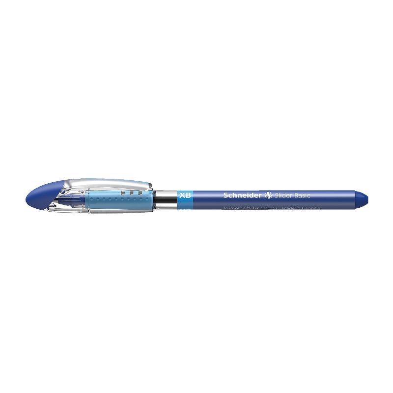 Schneider Slider Basic XB (Extra Broad) Ballpoint Pen Box of 10 Pens Blue (151203), 1 of 8