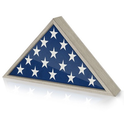 Americanflat Elegant Flag Display Case for Memorial Service and Veteran Burial