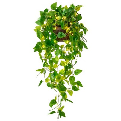 The Lakeside Collection Lighted Wall Hanging Flower Cascade
