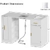 PAKASEPT Manicure Table Nail Desk, Nail Station with 2 Dust Bags, Storage Drawers & Cabinets, for Nail Tech, w/Dust Collector, Nail Supplies Decor - 2 of 4