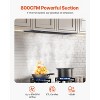 VEVOR Range Hood Insert, 30 Inch Built-in Kitchen Vent Hood, 800CFM, with Gesture & Touch Control, LED Light, 4-Speed Exhaust Fan, Silver - 3 of 4