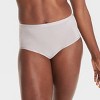 Hanes Women's 3pk Comfort Period and Postpartum Light Leak Protection Briefs - Beige/Gray/Black - 3 of 4