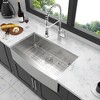 33 Brushed Nickel Farmhouse Sink - 33 Inch Kitchen Sink Stainless Steel 16 gauge Apron Front Kitchen Sink - 2 of 4