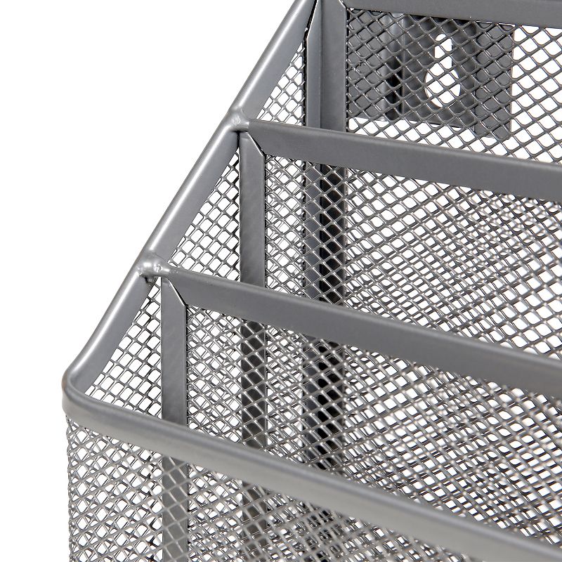 Mesh Hanging File Sorter with Keyholes Silver - Brightroom&#8482;, 4 of 5
