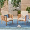 Casa 2pk Acacia Club Chairs - Christopher Knight Home - image 2 of 4