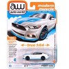 2016 Ford Mustang GT King Premier Edition "Petty's Garage" Oxford White with Petty Blue 1/64 Diecast Model Car by Auto World - 4 of 4