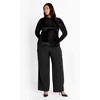 Women's Plus Size Sienna Zebra Top - black | CITY CHIC - 2 of 4