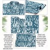 HAPPY BAY Men's Front Pocket Hawaiian Vacation Shirts Button Down Summer Beaches Tops Short Sleeve Stylish Hawaii Shirts Men XXL Circle, Blue - 3 of 3