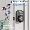 ZACHVO Fingerprint Smart Door Lock with Keypad, Auto-Lock, and Key Access – IP56 Weatherproof, Fits Most Single-Cylinder Doors - 4 of 4
