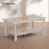 Arceso Wood Coffee Table, 39 Inch Rectangle Coffee Table Rustic Coffee Table, Center Table with 2-Tier Storage Shelf for Living Room - 3 of 4