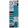 Washable Rugs for Living Room Modern Geometric Area Rug Circles Pattern Rug Stain Resistant Low Pile Accent Rug - 2 of 4