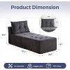 MAXYOYO Modular Sectional Sofa Couch, Sleeper Chair Modern Boneless Couch for Living Room, No Assembly Required - 2 of 4