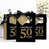 Big Dot of Happiness Adult 50th Birthday - Gold - Birthday Party Favor Boxes - Set of 12 - 3 of 4