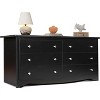 GALAXHERO 6 Drawers Modern Storage Dresser, 59-inch Wide Wood Chest for Bedroom/Living Room, Long Nightstand Organizer Unit - 3 of 4