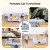 GOTGELIF Collapsible Plush Cat Tunnel Bed Pet Toy for Indoor Cats - 2 of 4