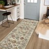 Machine Washable Vintage Large Area Rug Distressed Indoor Floor Carpet Non Slip Non Shedding Thin Foldable Printed Floor Cover - 4 of 4