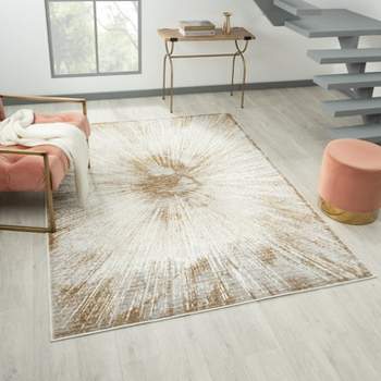 Luxe Weavers Abstract Spark Patterned Rug for Living Rooms