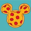 Women's Mickey & Friends Pizza Mickey Mouse Logo Racerback Tank Top - 2 of 4