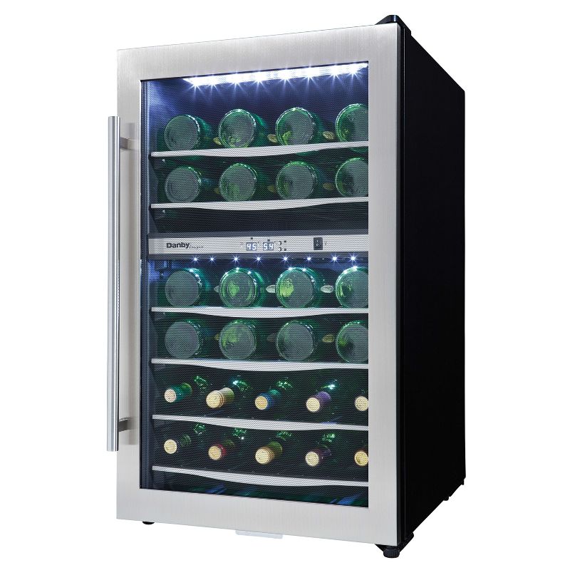 Danby DWC040A3BSSDD 38 Bottle Free-Standing Wine Cooler in Stainless Steel, 3 of 11