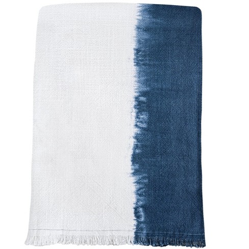 Indigo discount blue throw