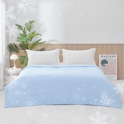 Shabby Chic Style Ultra Soft & Cooling Comforter, Lightweight & Cozy Anti-Clumping Designed Bed Blanket, OEKO-TEX Certified Bed Set for Hot Summer