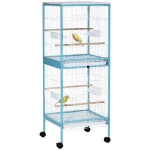 Gsluuk PawHut Large Bird Cage with 1.7 ft. Width for Wingspan, Bird Aviary Indoor with Multi-Door Design - 1 of 1