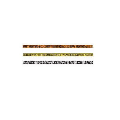 Fun World 3 in. Caution Tape Halloween Decor - Case of 24