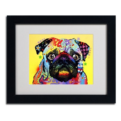 Trademark Fine Art - Dean Russo 'Pug' Matted Framed Art