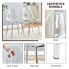 GDFStudio Callan Modern Glass 5 Piece Dining Set with Tempered Glass Table and Transparent Chairs - 4 of 4