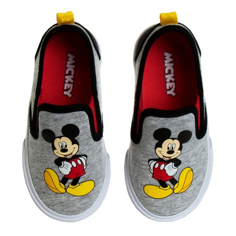 Claire parlement Goed opgeleid Mickey Mouse Kids Casual No Lace Shoes - Low Top Canvas Slip-on Tennis Boys  Sneakers - Disney Character Sneaker Shoe (size 5-12 Toddler - Little Kid) :  Target