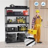 Heavy Duty Garage Shelving Units,5-Tier Adjustable Storage Shelves,Loads 2500 LBS,Adjustable Garage Storage Shelving, Metal Storage Utility Racks Shel - 4 of 4