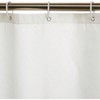 Bathroom shower curtain, water resistant, 72x72, white, with grommets and hooks, machine washable. - 2 of 4