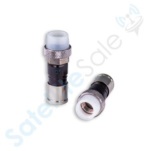 SatelliteSale Indoor/Outdoor F-Type Fittings Weather-Seal Coaxial Connectors for Coax Cables - 1 of 4