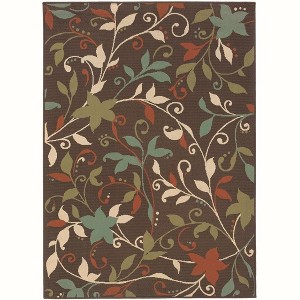 Oriental Weavers Montego 967X6 Brown/ Green Indoor/Outdoor Area Rug - 2'3" x 7'6" - 1 of 4