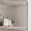 5 Tier Metal  Adjustable Storage Shelves Unit with Wheels,  Storage Cart Shelf Rolling Cart for Restaurant, Garage, Pantry, Kitchen - 3 of 4
