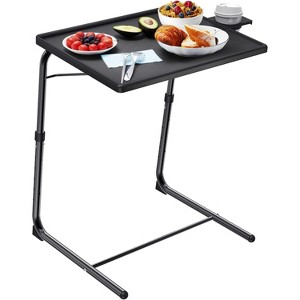 HUANUO Adjustable TV Tray Set of 2 - TV Dinner Tray on Bed & Sofa, Comfortable TV Tray Table with 6 Height & 3 Tilt Angle Adjustments - 1 of 4