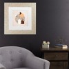 Trademark Fine Art - Emel Tunaboylu  Beyaz Ve Kahverengi Saksili Terazzo Matted Framed Art - 2 of 4