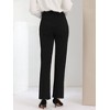 Allegra K Women's High Waist Work Office Stretch Straight Leg Trousers - 3 of 4
