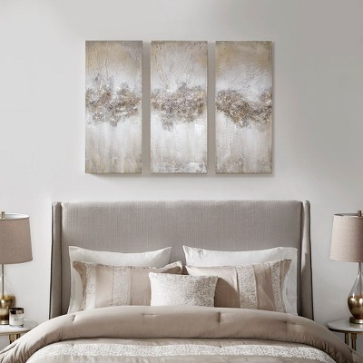 MAYEERTY Heavily Embellished 3-piece Canvas Wall Art Set